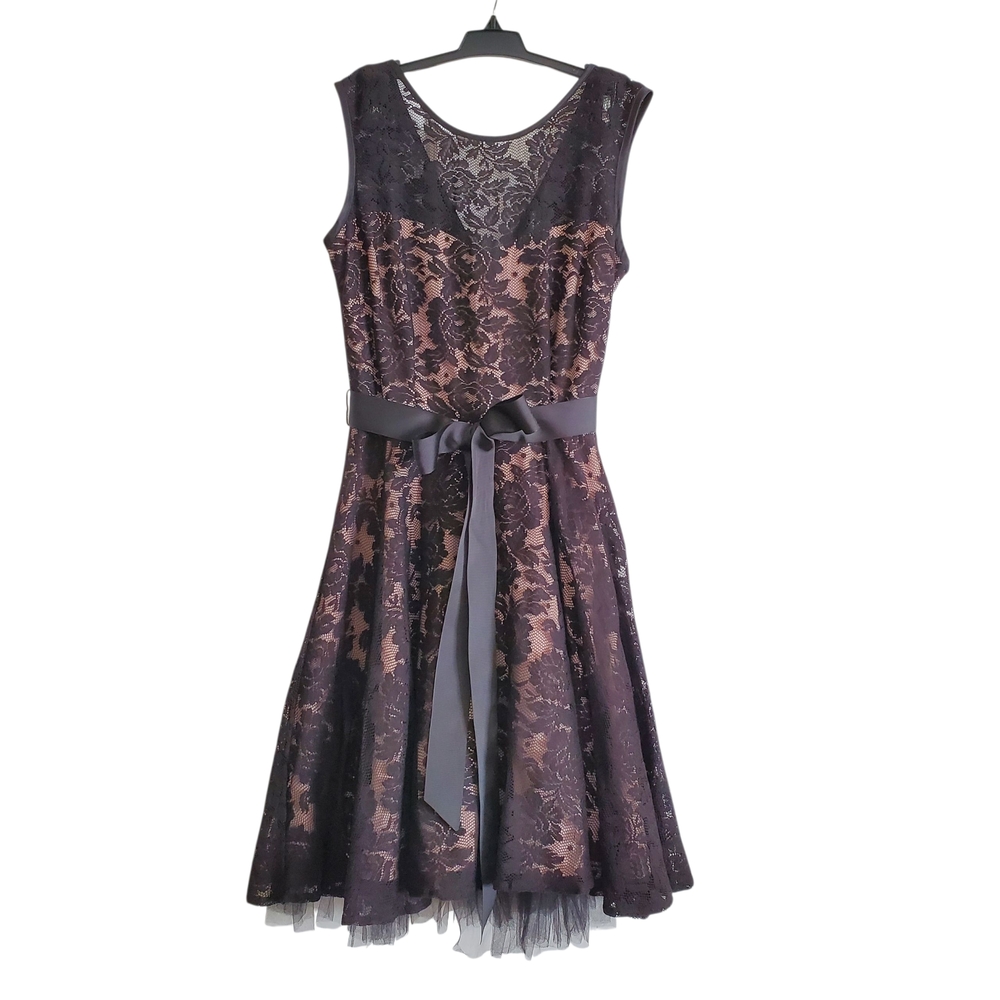 DJ-Jaz Summer Evening Black Lace Dress, Size 4